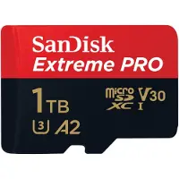 SanDisk Extreme PRO, 1 TB, MicroSDXC, Klasse 10, UHS-I, 200 MB/s, 140 MB/s