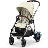 Cybex Gold Buggy e-Gazelle S Seashell Beige (Taupe Frame)