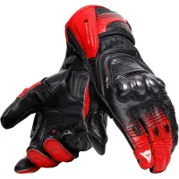 Dainese Fiero Metal Schwarz Weiß Rot Fluo Handschuhe Größe 3XL