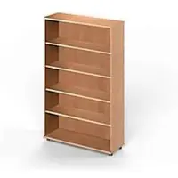 Schäfer Shop Regal TETRIS WOOD, 5 OH, Höhe inkl. Gleiter, B 1000 mm, Buche-Dekor