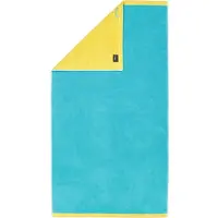Cawö Duschtuch Lifestyle Splash Wendbar Turquoise/Apricot