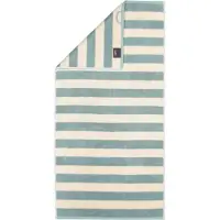 Cawö Handtuch Lines Block Stripes Fjord (3er Set)