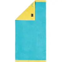Cawö Handtuch Lifestyle Splash Reversible Turquoise/Apricot (3er-Set)
