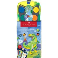 Faber-Castell Wasserfarbe - Dinosaur - 12 Farben + Chinesisch Wh - - One Size - Buntstiftsets