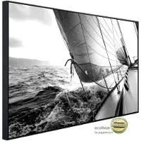 Papermoon Infrarotheizung »EcoHeat - Boot schwarz + weiss«, Matt-Effekt - bunt