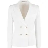 TAGLIATORE - White Double Breasted Jacket - Größe 40 - white