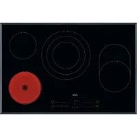 AEG HK857870FB, Schwarz, Integriert, 80 cm, Zonen-Induktionskochfeld, Keramik, 4 Zone(n)