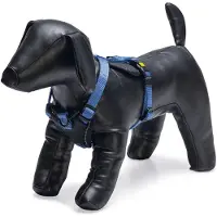 Beeztees Hunde Y-Geschirr Parinca Premium Nylon blau