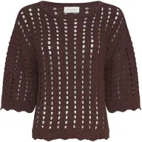 MSCH Copenhagen Damen Tops & T-Shirts Mschfairyn 2 4 Pullover - Bordeaux - Größe XS/S