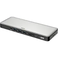 Deltaco USB-C Dockingstation 2xHDMI/DP/USB/RJ45/SD 96W