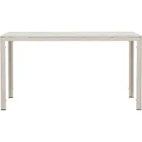 Ebuy24 Gartentisch Mirko, robust, wetterbeständig, beige, 140x140 cm, Höhe 74 cm
