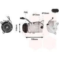 VAN WEZEL Kompressor, Klimaanlage 0601K704