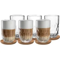 Leonardo Gocce Latte Macchiato Gläser mit Untersetzer