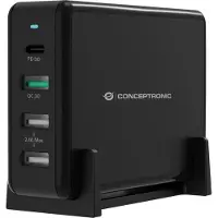 Conceptronic Ozul01b Pd 3 65w Usb-a-und Usb-c-wandladegerät