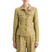 Scotch & Soda Jacquard Fitted Trucker Blazer Ikat Leopard Größe: XL | Jacken Outlet | Damen