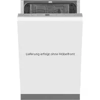 Exquisit Geschirrspüler EGSP2109-E-030E silber | Spülmaschine 45 cm | ECO-Modus | Maßgedecke: 9 | Vollintegriert