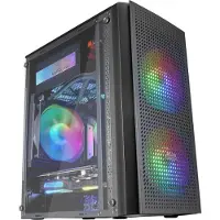 Mars Gaming MC300, Mini Tower, PC, Schwarz, micro ATX, Mini-ITX, Blau, Grün, Rot, 16 cm
