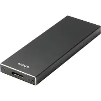 Deltaco MAP-K16N, SSD-Gehäuse, M.2, M.2, Serial ATA III, 5 Gbit/s, USB Konnektivität, Schwarz