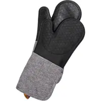 Wenko Topfhandschuhe "Modell Ada", (Set, 2 tlg.), Ofen- und Grillhandschuhe, extra langer Schaft, Baumwollinnenseite