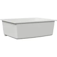vidaXL Küchenspüle Weiß 54 x 44 x 20 cm Granit