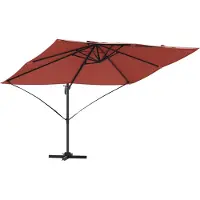 vidaXL Sonnenschirm Terrakotta 351 x 250 x 260 cm