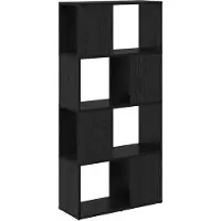 vidaXL TV-Schrankset 60 x 24 x 125,5 cm Schwarz Holzwerkstoff