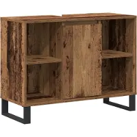 vidaXL Badezimmerschrank Altholz 80 x 33 x 60 cm Holzwerkstoff