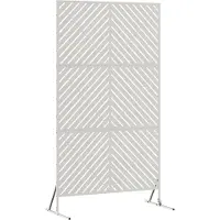vidaXL Sichtschutz 100 x 50 x 180 cm Edelstahl Silber