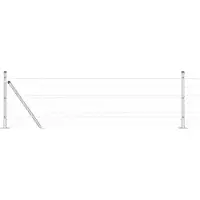 vidaXL Euro-Zaun mit Betonsockel 25 x 0,6 m Verzinkter Stahl Silber