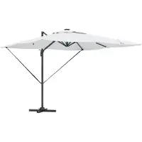 vidaXL Sonnenschirm Sand 286 x 284 x 270 cm Aluminium und Polyester