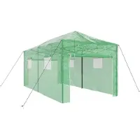 vidaXL Gewächshaus mit Pop-up-Rahmen Grün 290 x 580 x 315 cm Eisen