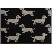 Cawö Gästehandtuch We Love Dogs Black/Beige (6er-Set)