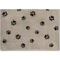 Cawö Gästehandtuch We Love Dogs Paws Black/Beige (Set von 6 Stück)