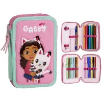 Gabby's Dollhouse Doppel-Federmäppchen, Rosa