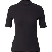 Scotch & Soda Mock Neck Rib T-shirt Black Größe: S | Hemden Outlet | Damen | Schwarz