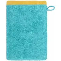 Cawö Waschlappen Lifestyle Splash Reversible Turquoise/Apricot (6er Set)