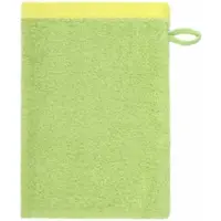 Cawö Waschlappen Lifestyle Splash Wendbar Pistachio/Lemon (6er Set)