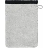 Cawö Waschlappen Lifestyle Splash Reversible Platinum/Black (6er-Set)