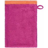 Cawö Waschlappen Lifestyle Splash Wendbar Pink/Mandarine (6er Set)