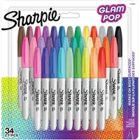 Sharpie - Permanent Marker Fine Glam Pop 34-Blister (2198891)