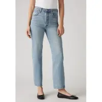 Levi's für Damen. 72693-0219 Ribcage gerade Knöcheljeans blau (28/31), Lässig, Baumwolle, Denim