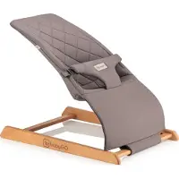 Babygo Babywippe Skippy - grau - für geborene bis 9 kg, 3-Punkt- Sicherheitsgurt