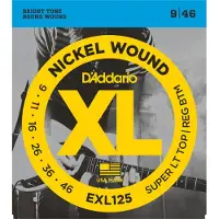 D'Addario EXL125 Nickel Wound Super helle Top / regelmäßige unten 9-46