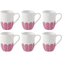 Villeroy & Boch Tasse Fleur White / Cassis 290ml (6er-Set)