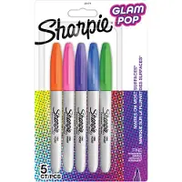Sharpie - Permanent Marker Fine Glam Pop 5-Blister (2201774)