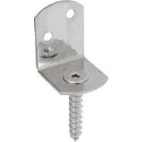GAH Alberts Flechtzaunhalter 83x32x30x38mm Edelstahl matt L-Form