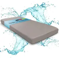 ELONEO Spannbettlaken, Gummizug: rundum, wasserdicht, für Hausstauballergiker geeignet 1 St Spannbetttuch