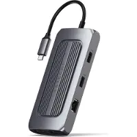 Satechi ST-UCMXAM, USB 3.2 Gen 1 (3.1 Gen 1) Type-C, 100 W, 1000 Mbit/s, Grau, MicroSD (TransFlash), SD, 60 Hz