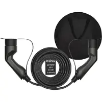 Deltaco EV-32110B + Tasche 3-phasig IEC Typ 2 auf Typ 2 - 16A 11kW, 10m
