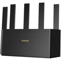 Tenda TE6L Pro, Wi-Fi 7 (802.11be), Dual-Band (2,4 GHz/5 GHz), Ethernet/LAN, Schwarz, Tabletop-Router